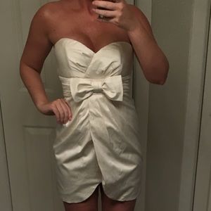 Cream Silky Bubble Dress